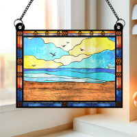 Mom And Her Children - New Style - Personalized Window Hanging Suncatcher Ornament