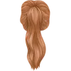 High ponytail - ginger