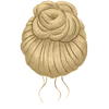 High bun - blonde