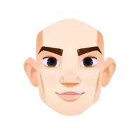 Aged Man Open Eye
