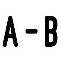 A - B