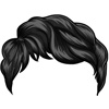 Young woman hair - black 16