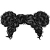 Young woman hair - black 25