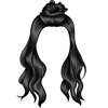 Young woman hair - black 24