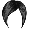 Young woman hair - black 18