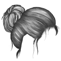 Bun Grey Hair 