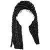 Old woman hair - black 12