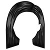 Old woman hair - black 4
