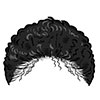 Young woman hair - black 11