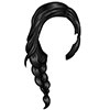 Young woman hair - black 8