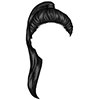 Young woman hair- black 9