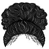 Young woman hair - black 15
