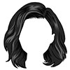 Young woman hair - black 6