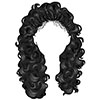 Young woman hair - black 13