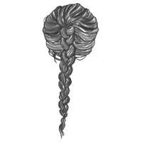 Braided Gray Hair