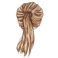 Ponytail Blonde Hair