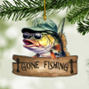 Personalized Fishing Ornament - Customizable, Shaped Keepsake For Anglers -  Kalliegear