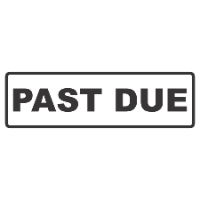 Box PAST DUE Stamp