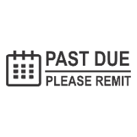 Calendar Past Due Stamp