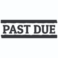 Double Line Past Due Stamp