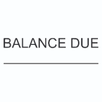 Line BALANCE DUE Stamp
