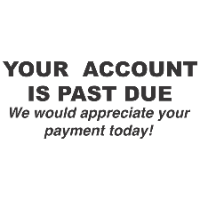 Account Past Due Stamp
