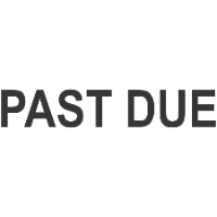 Past Due Stamp