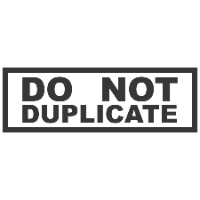 Box DO NOT DUPLICATE Stamp