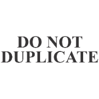 Do Not Duplicate Stamp