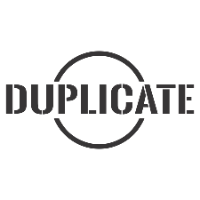 Circle DUPLICATE Stamp