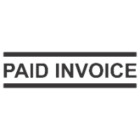 PAID INVOICE Stamp