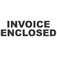 INVOICE ENCLOSED Stamp