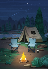 Let's Sit By The Campfire, Personalized Camping Travel Mug, Gift