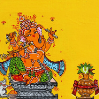 Ganesha - Dark Orange